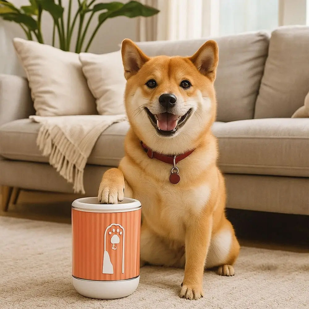 Portable Dog Paw Cleaner Cup – Soft Silicone Quick-Clean Paw Washer
