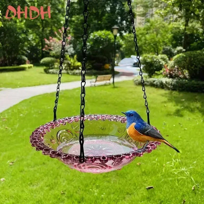 Hanging Bird Feeder Bath