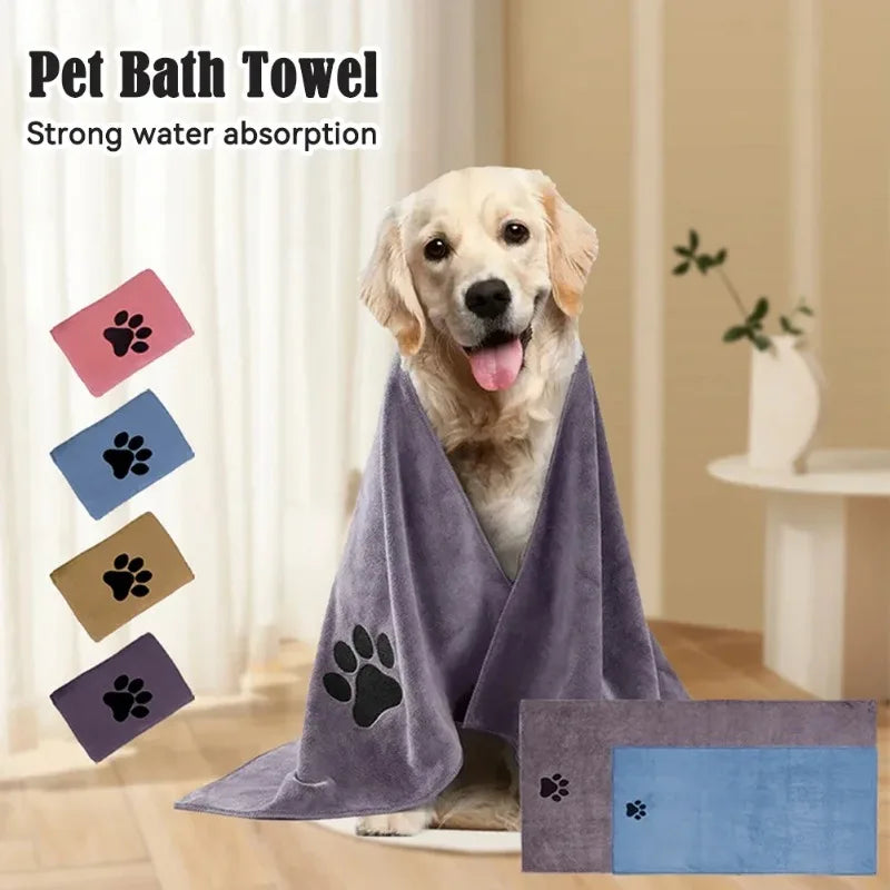 Ultra-Absorbent Microfibre Pet Towel – Super Soft Drying Towel for Dogs & Cats
