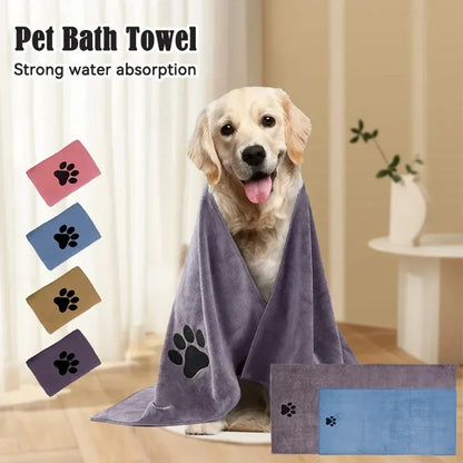 Ultra-Absorbent Microfibre Pet Towel – Super Soft Drying Towel for Dogs & Cats