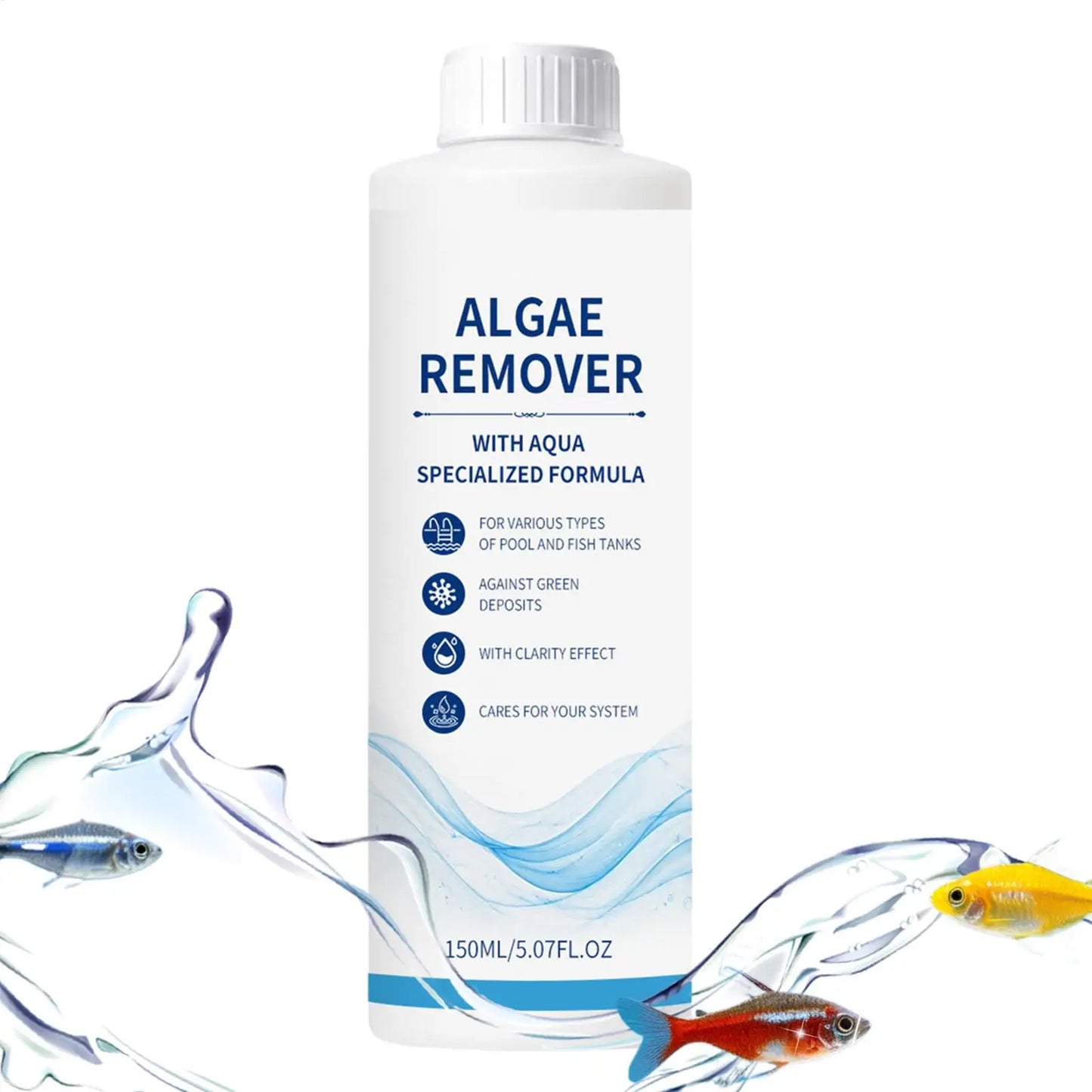 Aquarium Water Clarifier – 150ml Fish Tank Debris & Impurity Remover