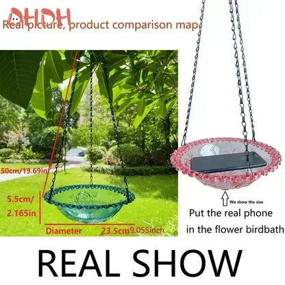 Hanging Bird Feeder Bath