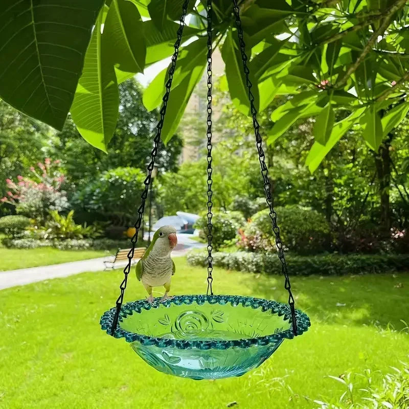 Hanging Bird Feeder Bath
