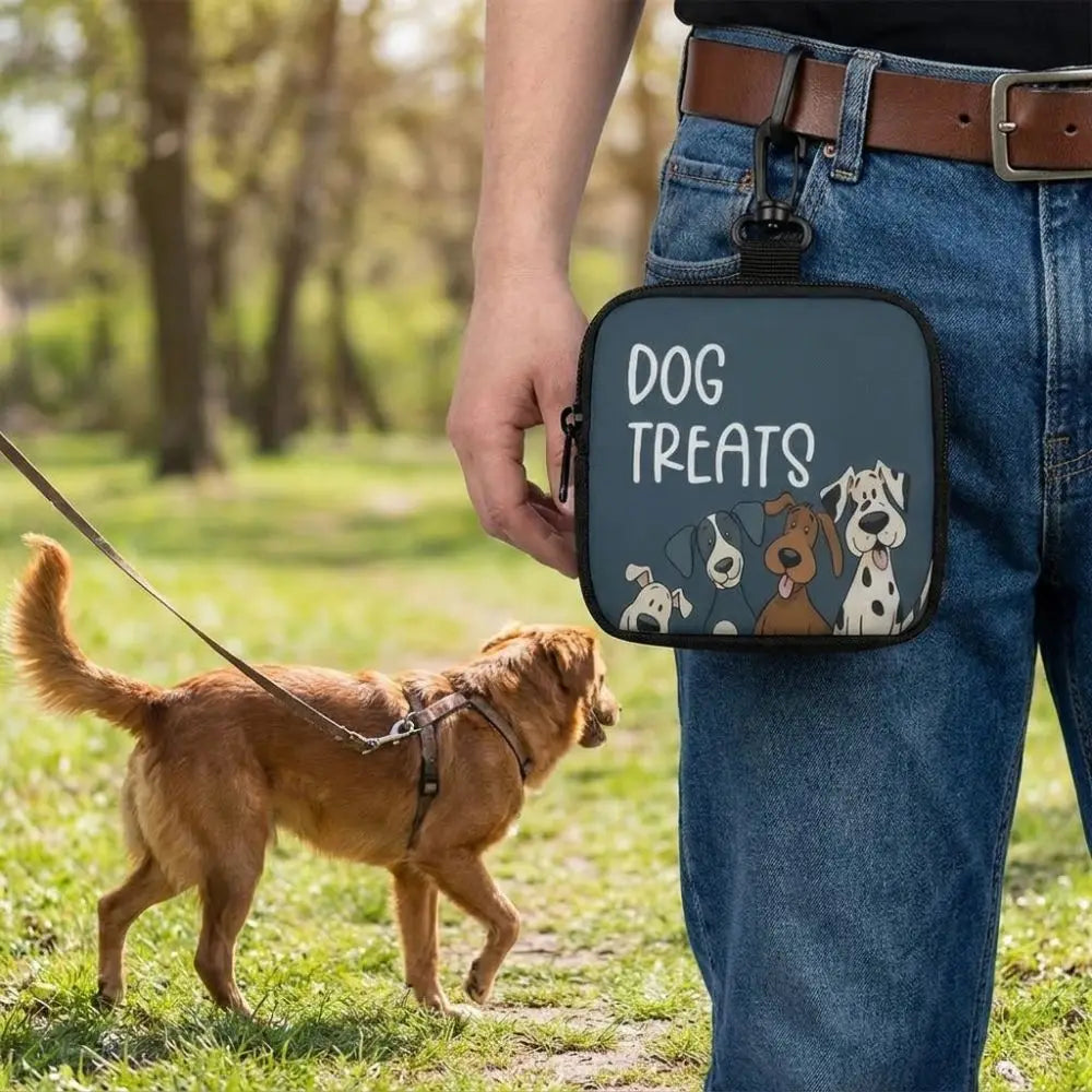 Dog Treat Pouch – Waterproof Training Snack Bag with Clip Attachment