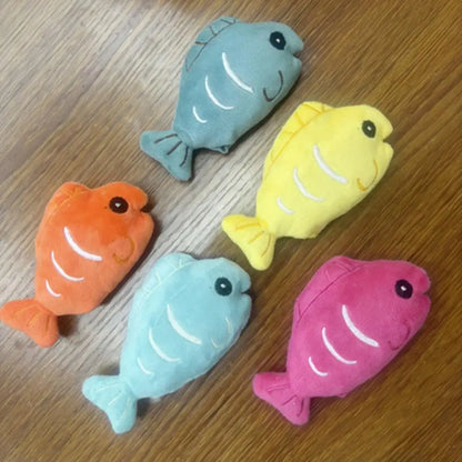 Soft Plush Catnip Fish Toy – Crinkle Chew Toy for Indoor Cats & Kittens