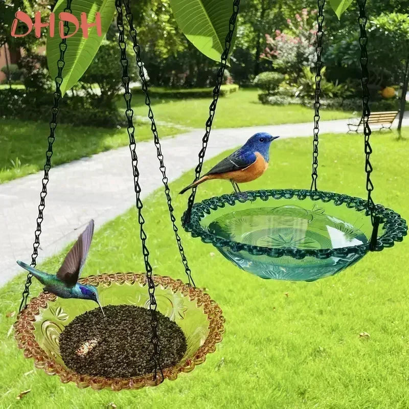 Hanging Bird Feeder Bath