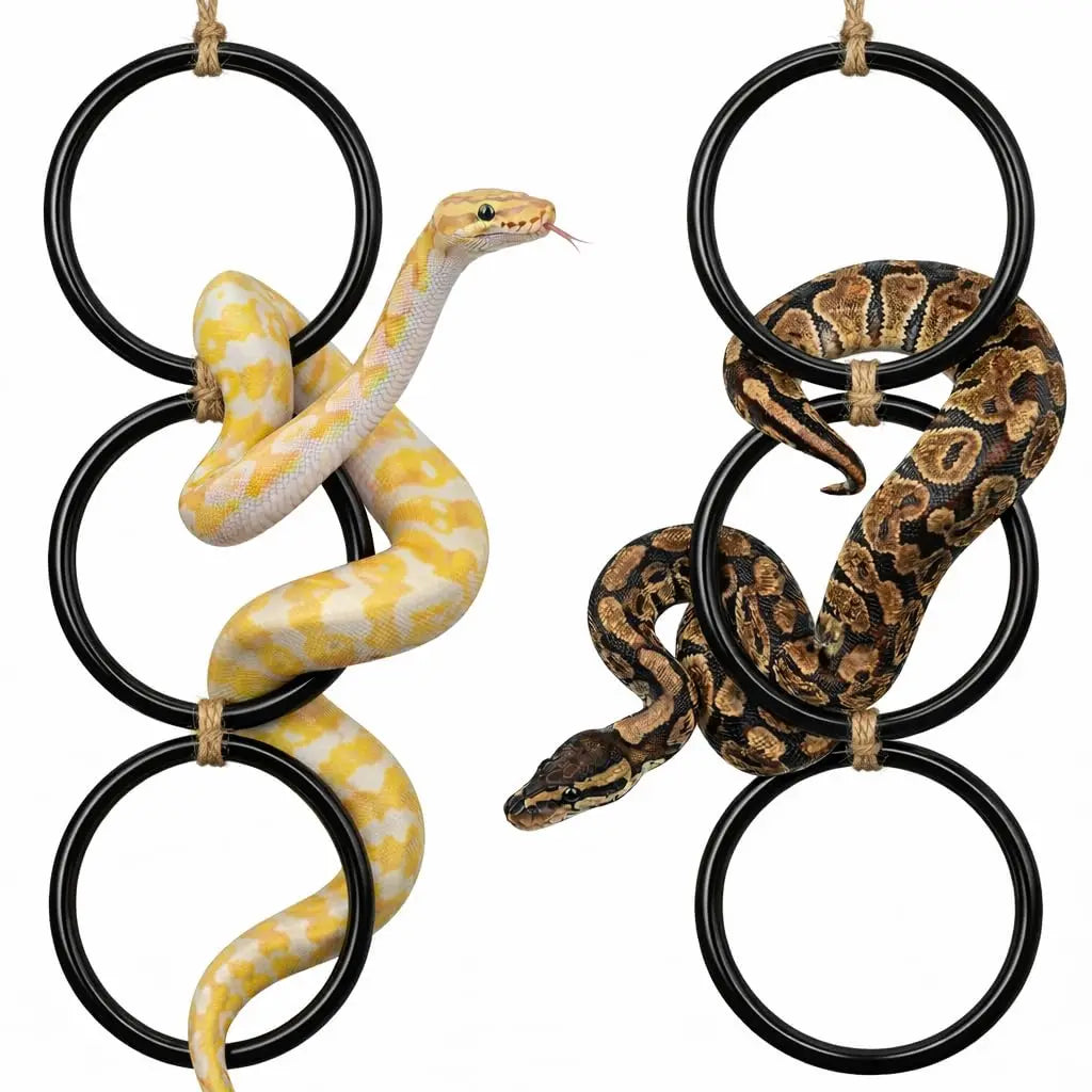 Snake Climbing Ring – Enrichment & Exercise Toy for Ball Pythons, Corn Snakes & Other Reptiles