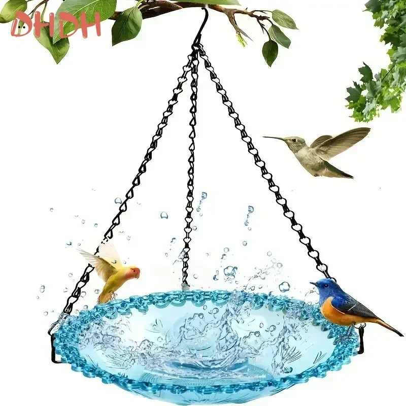 Hanging Bird Feeder Bath