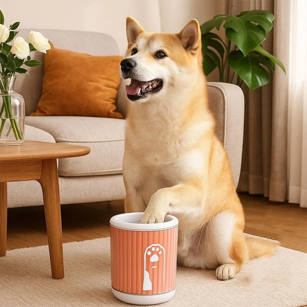 Portable Dog Paw Cleaner Cup – Soft Silicone Quick-Clean Paw Washer