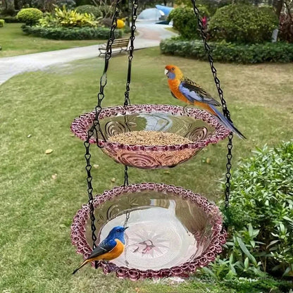Hanging Bird Feeder Bath