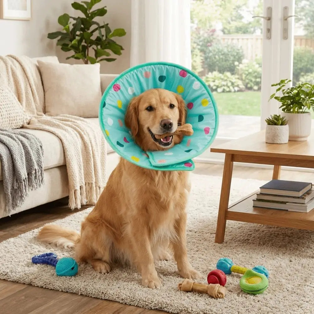 Soft Recovery Collar for Cats & Dogs – Comfortable Anti-Lick Protective Cone