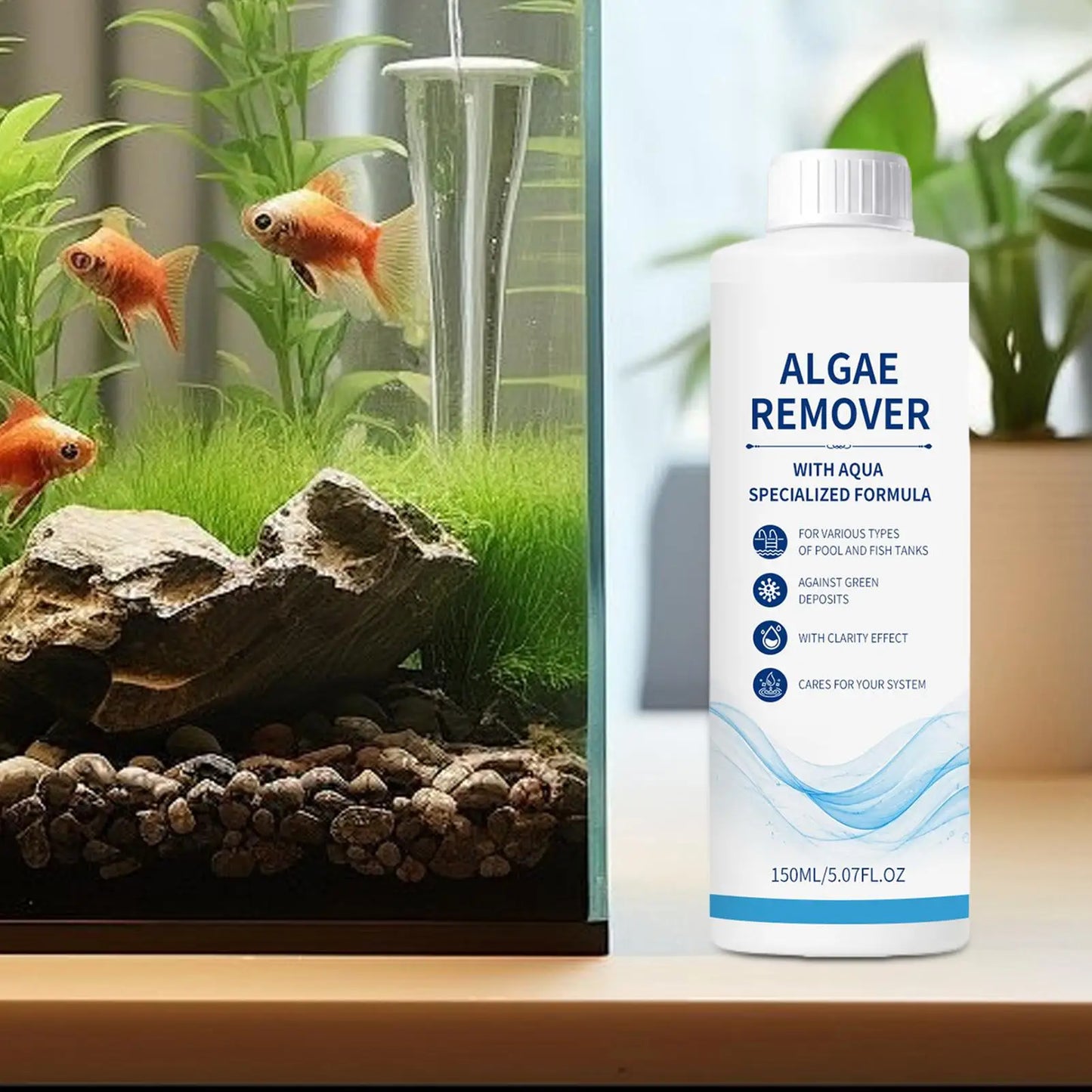 Aquarium Water Clarifier – 150ml Fish Tank Debris & Impurity Remover
