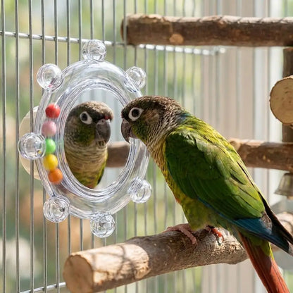 Parrot Mirror Toy – Interactive Bird Play & Stimulation Accessory