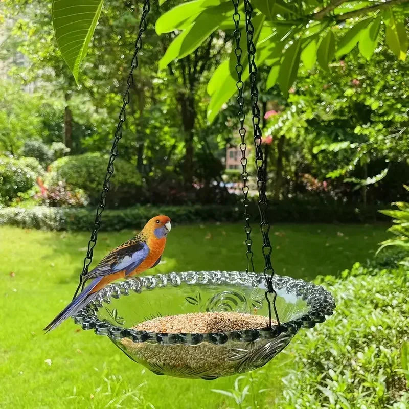 Hanging Bird Feeder Bath