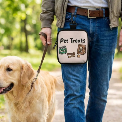 Dog Treat Pouch – Waterproof Training Snack Bag with Clip Attachment