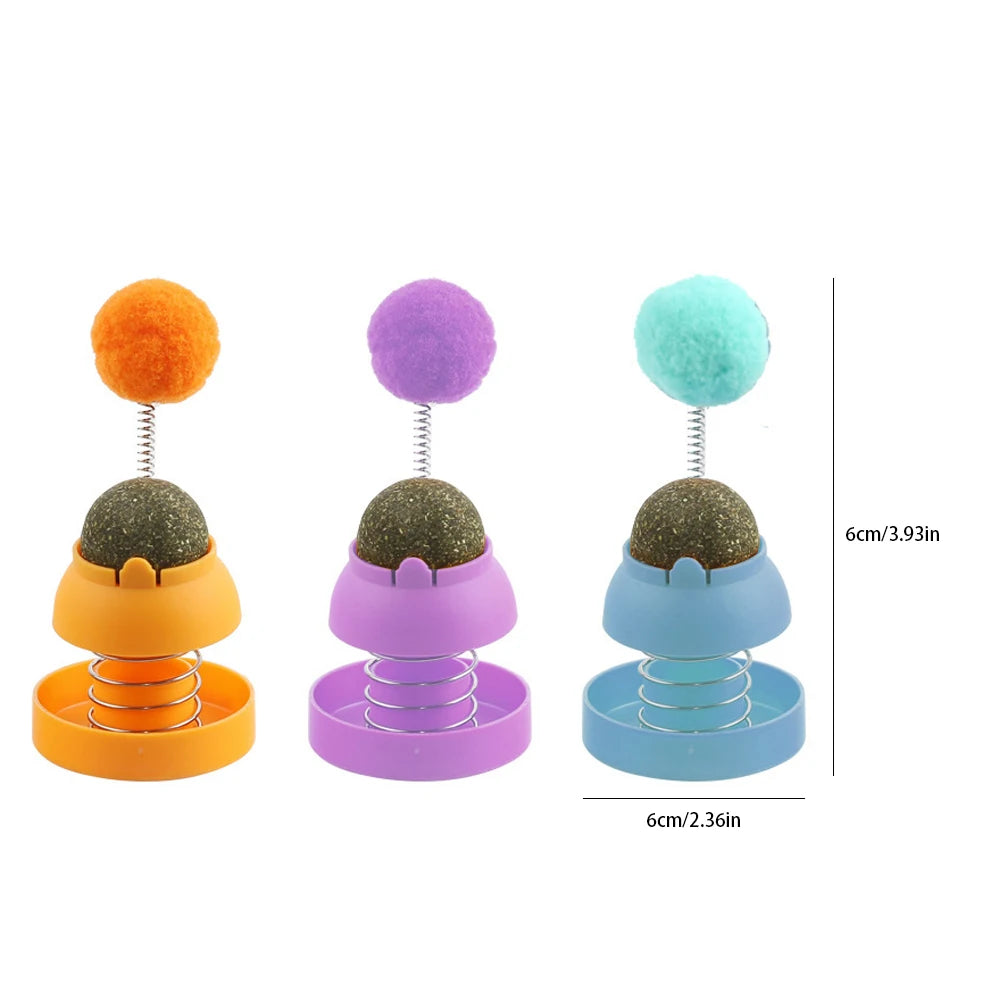 Catnip Spinning Ball Toy
