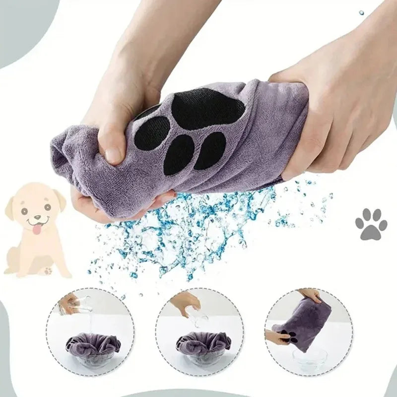 Ultra-Absorbent Microfibre Pet Towel – Super Soft Drying Towel for Dogs & Cats