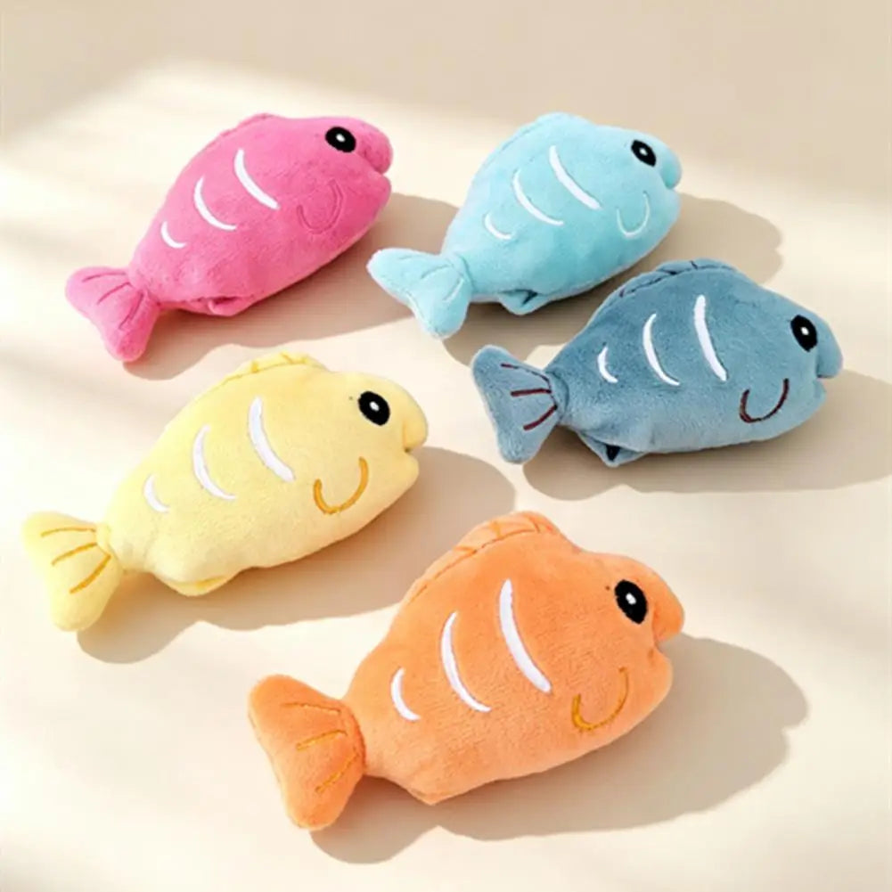 Catnip Plush Fish Toy – Crinkle Chew Toy for Indoor Cats & Kittens