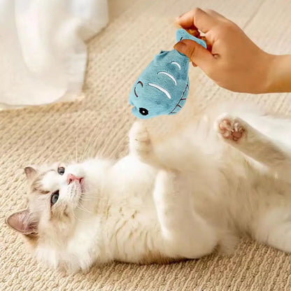 Soft Plush Catnip Fish Toy – Crinkle Chew Toy for Indoor Cats & Kittens