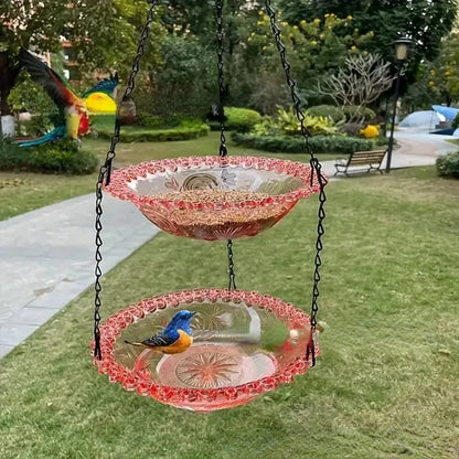 Hanging Bird Feeder Bath