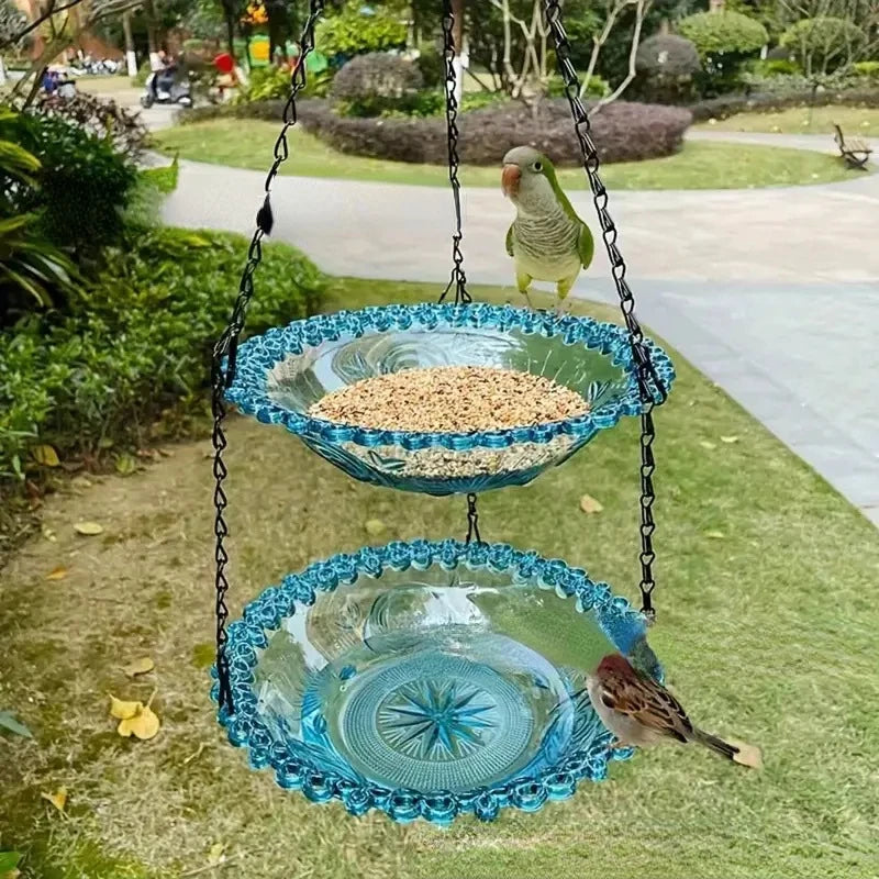 Hanging Bird Feeder Bath