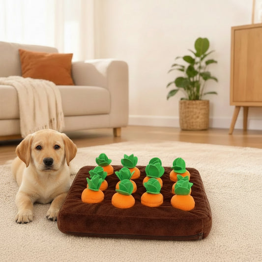 Planet Pawtopia Plush Carrot Dog Toy