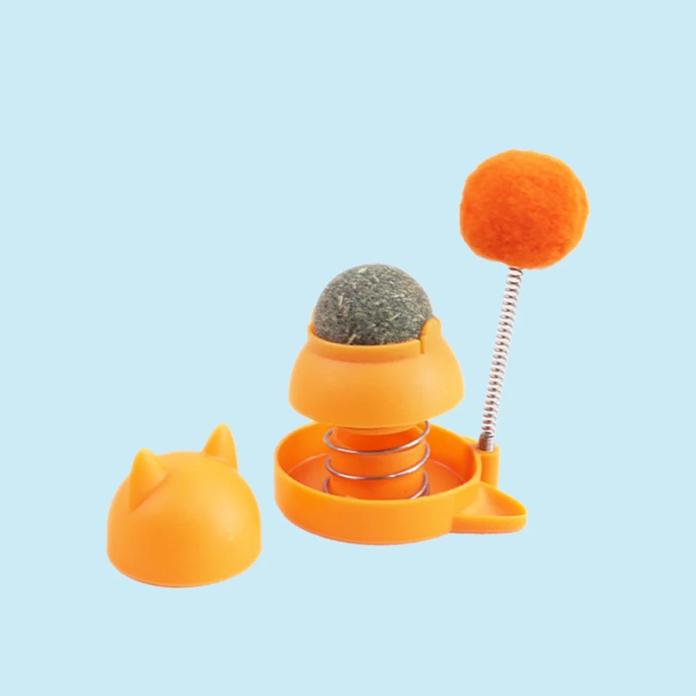 Catnip Spinning Ball Toy