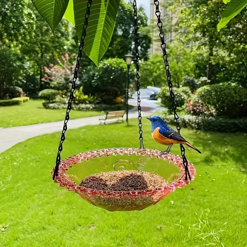 Hanging Bird Feeder Bath