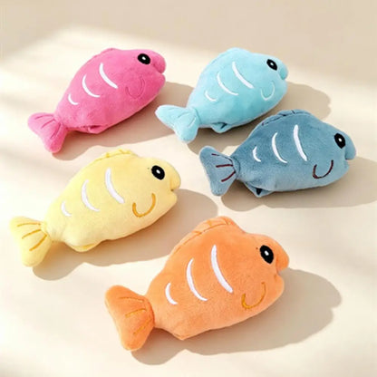 Soft Plush Catnip Fish Toy – Crinkle Chew Toy for Indoor Cats & Kittens