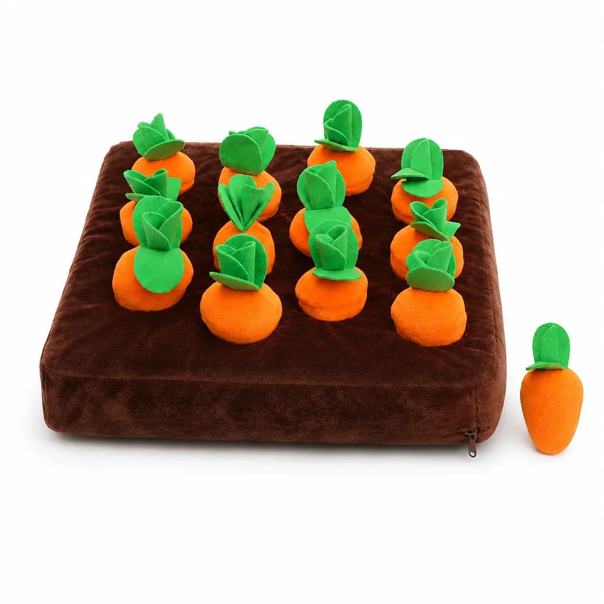 Planet Pawtopia Plush Carrot Dog Toy