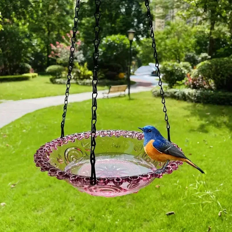 Hanging Bird Feeder Bath