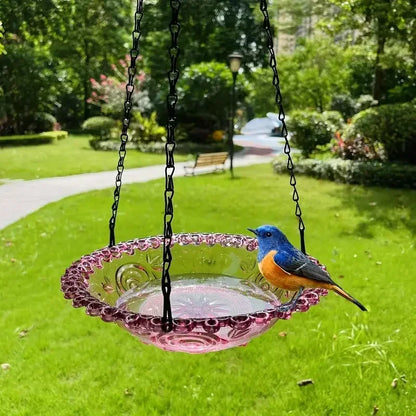 Hanging Bird Feeder Bath