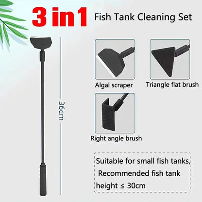 Professional Aquarium Cleaning Kit – 5-in-1 Fish Tank Maintenance Set