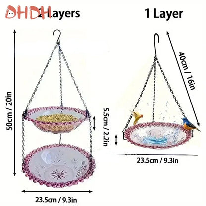 Hanging Bird Feeder Bath