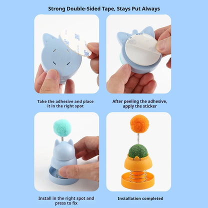 Catnip Spinning Ball Toy