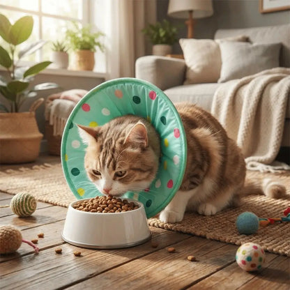 Soft Recovery Collar for Cats & Dogs – Comfortable Anti-Lick Protective Cone
